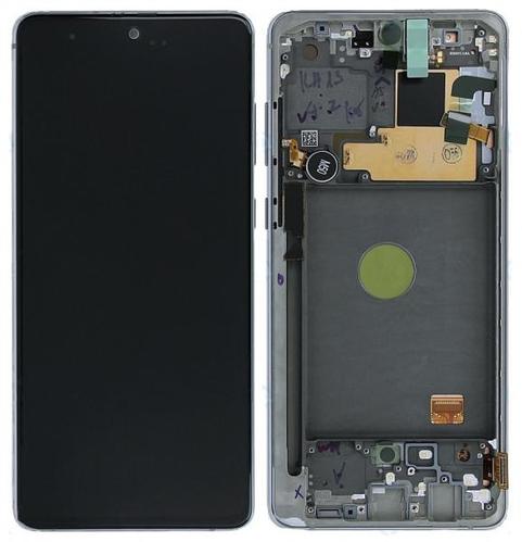 LCD Дисплей за Samsung SM-N770F Galaxy Note 10 Lite с Рамка Бял Оригинал 